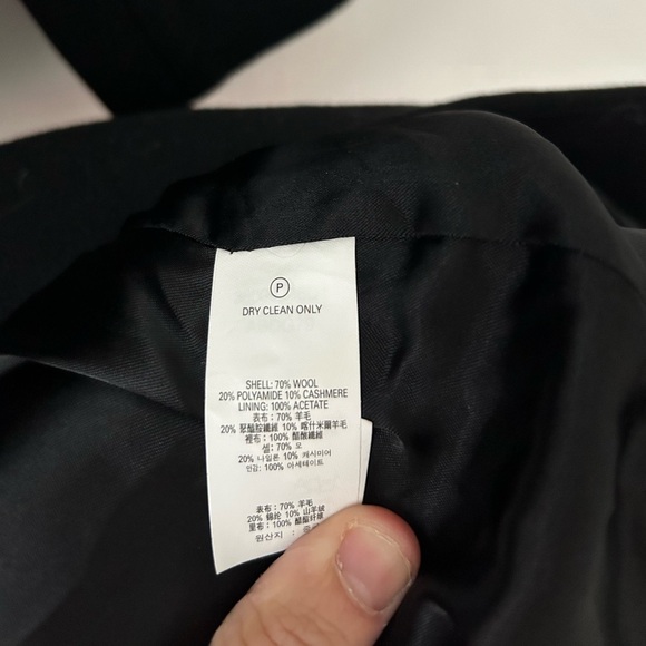 UWN wool cashmere belted long coat - Picture 7 of 12